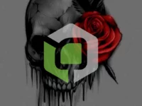 Skull with flowerartist unknown